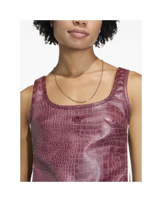 Adidas Purple Crocodile-Effect Corset