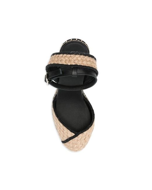 Castaner Metallic Striped Wedge Espadrilles