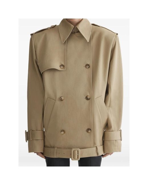 Mugler Natural Buckle Double-Breasted Jacket