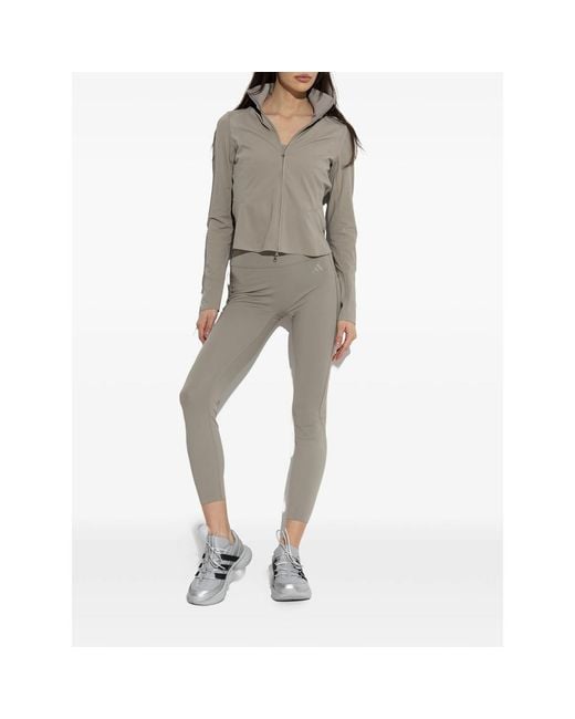 Adidas X Entire Studios Gray X Entire Studios Logo-Detail Leggings