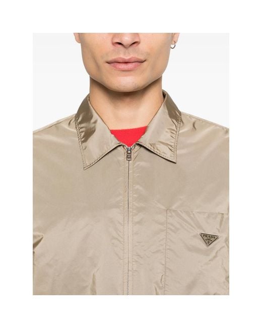 Prada Natural Neutrals Jackets for men