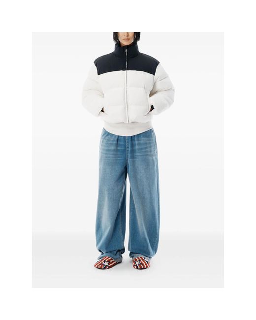 Alexander Wang Black Cropped Puffer Jacket
