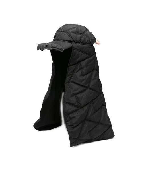 Innerraum Black Quilted Adjustable Hat for men