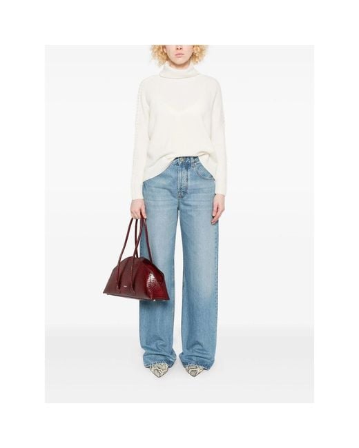 Kujten White Turtleneck Sweater