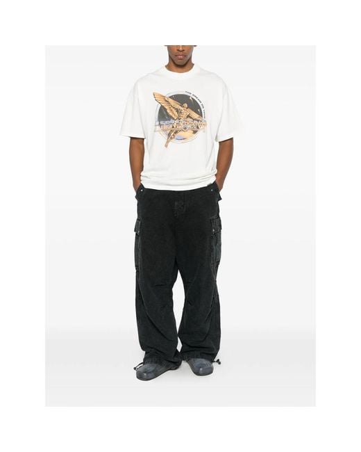 Represent White T-Shirts for men