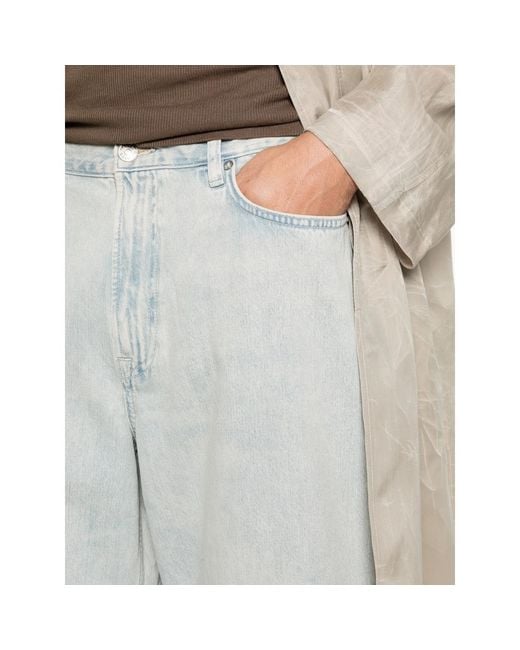 Samsøe & Samsøe White Satimothy Wide-Leg Jeans for men