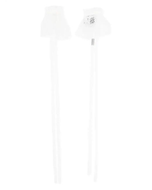Ann Demeulemeester White Lace Cuffs