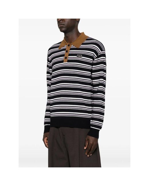 Drole de Monsieur Black Polo Shirts for men