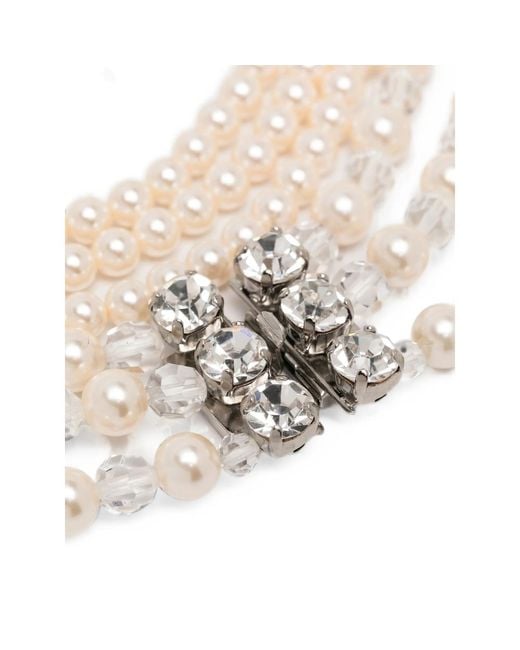 Alessandra Rich Metallic Multi-Strand Necklace