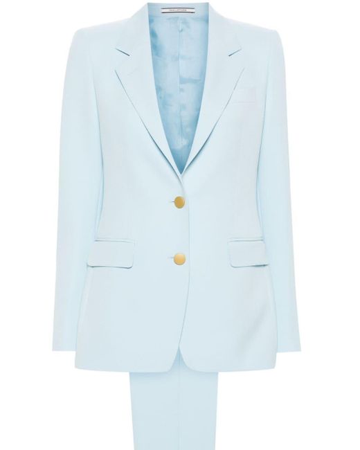 Tagliatore Blue Crepe Single-breasted Suit