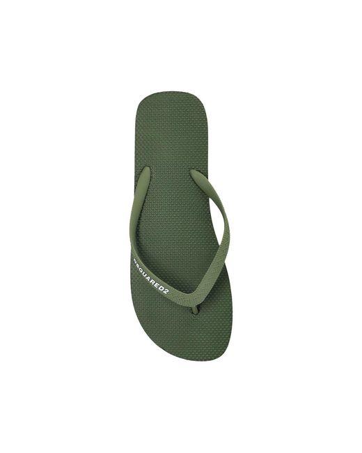 DSquared² Green Flip-Flops & Slides for men