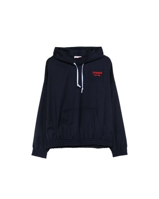 Charles Jeffrey Blue Ears Kagool Drawstring Hoodie for men