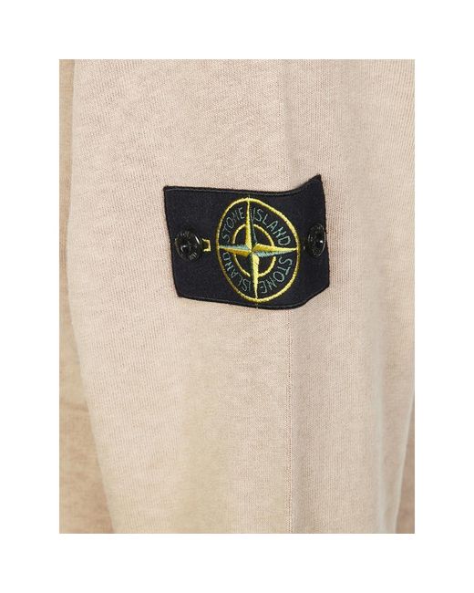 Stone Island Natural Logo-Patch Crew-Neck Sweatshirt for men