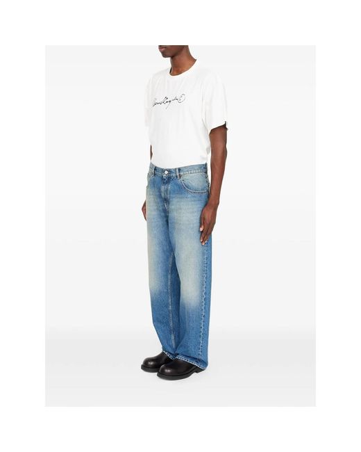 MM6 by Maison Margiela Blue Straight-Leg Jeans for men