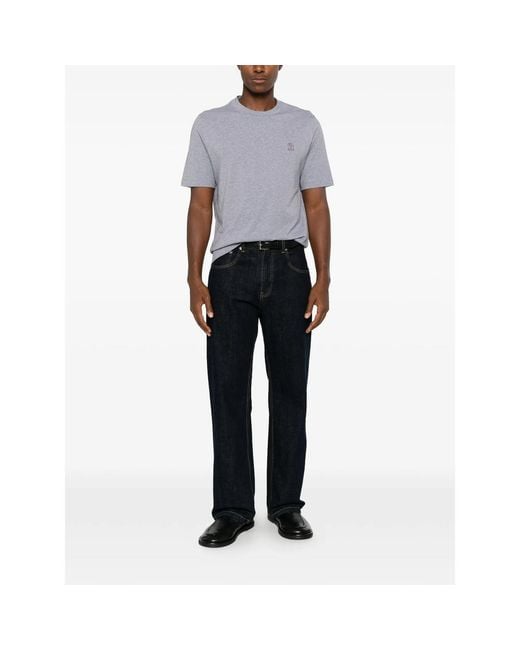 Brunello Cucinelli Gray T-Shirt for men