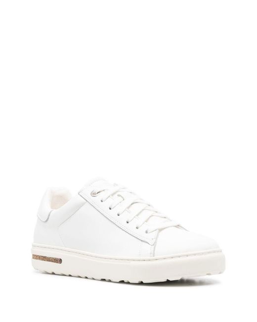 Birkenstock White Bend Low Leather Sneakers