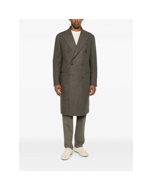 Tagliatore Gray Coats for men