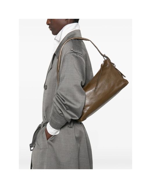 Lemaire Brown Leather Shoulder Bag