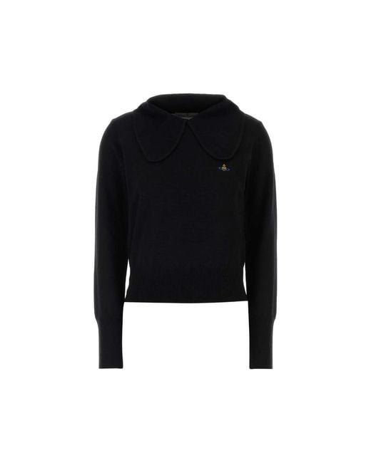 Vivienne Westwood Black Bea Polo Sweater