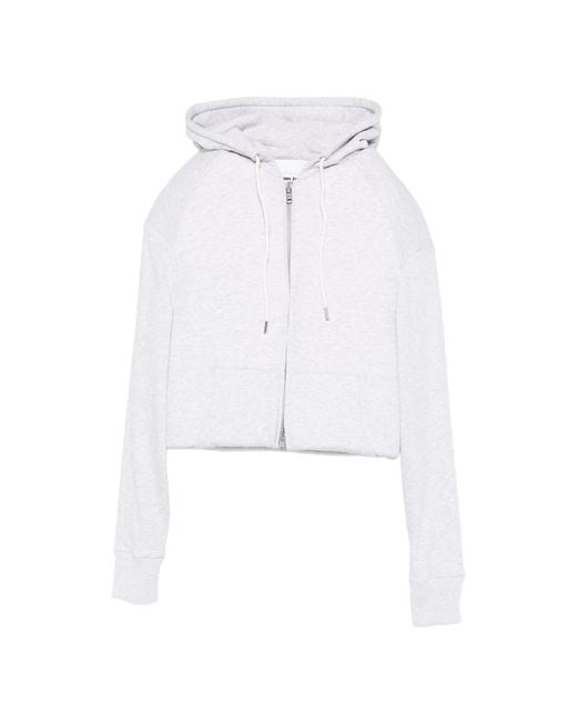 Duran Lantink White Zip-Fastening Hoodie