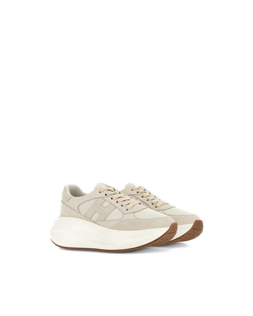 Hogan White Sneakers Neutral