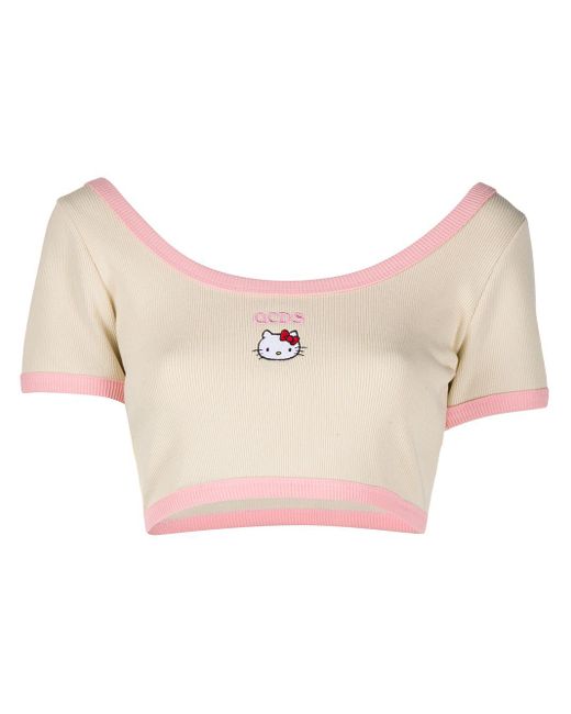 Gcds Multicolor X Hello Kitty Cropped T-shirt