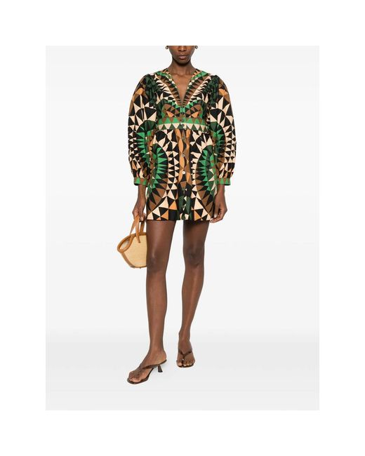 Farm Rio Shirts Black, Green