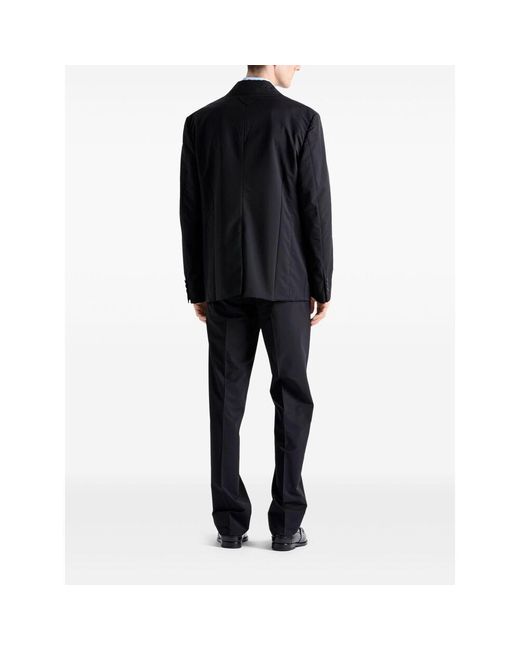 Prada Blue Straight Trousers for men