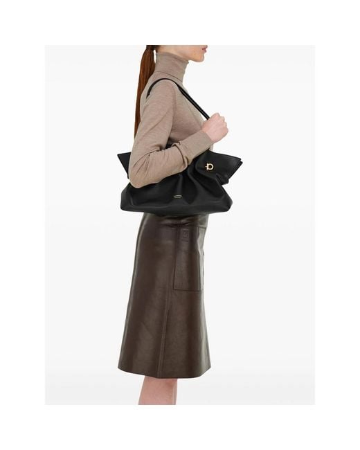 Ferragamo Black Soft-Bag M