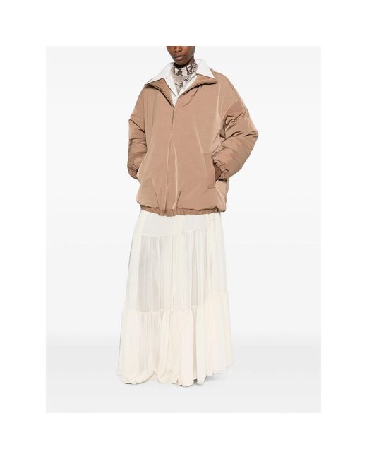LE SULLY STUDIO Natural Zip-Up Puffer Jacket