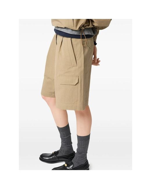 Miu Miu Natural Neutrals Shorts