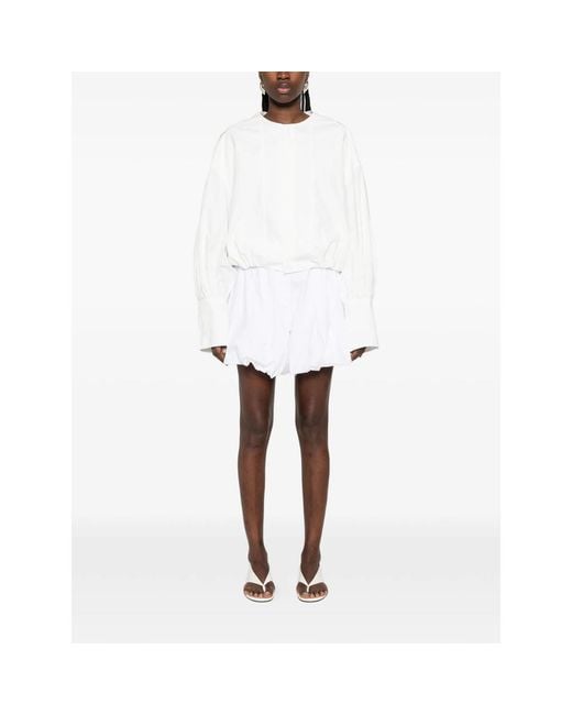 Thelatest White Dafne Poplin Shorts