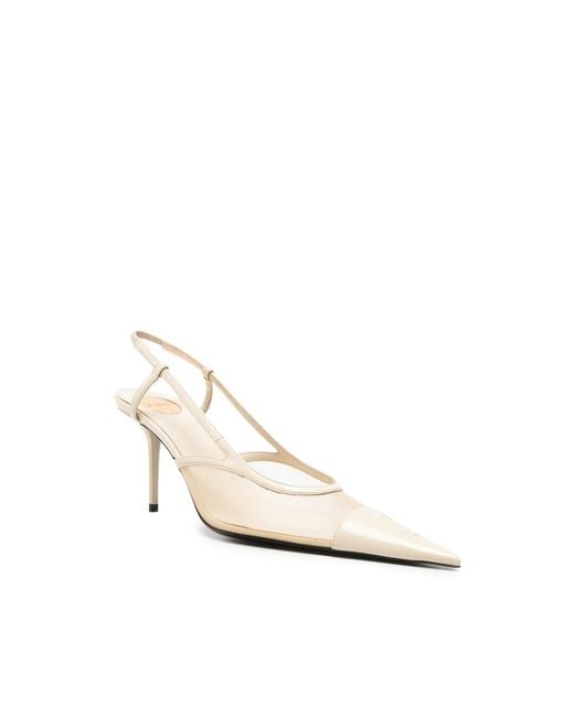 Saint Laurent White Neutrals Shoes