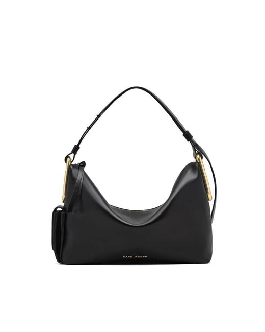 Marc Jacobs Black Shoulder Bag Calf Leather
