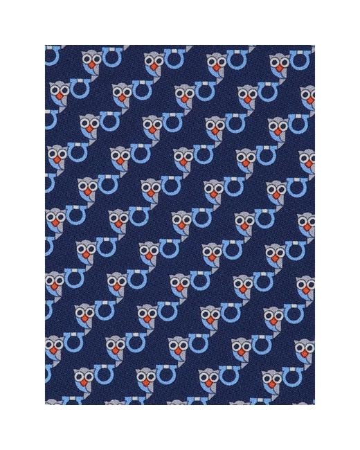 Ferragamo Blue Ties And Bow Ties for men