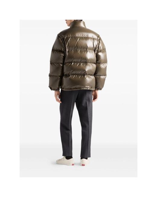 Prada Green Re-Nylon Puffer Jacket for men