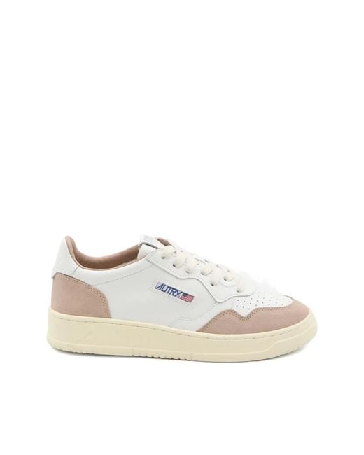Autry White Sneakers Suede