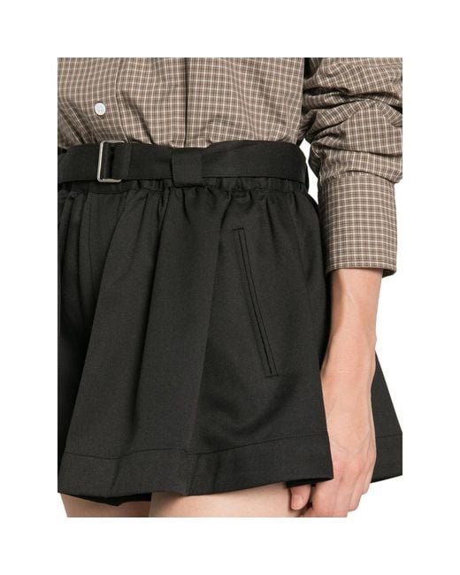Sea Black Angelina Belted Shorts