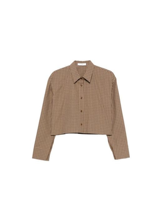 ELEH Brown Cropped Shirt