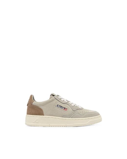 Autry Natural Medalist Low Perforated-Toe Suede Sneakers for men