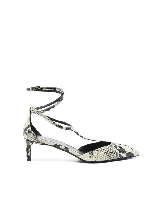 Khaite White Shoes Gray, Black