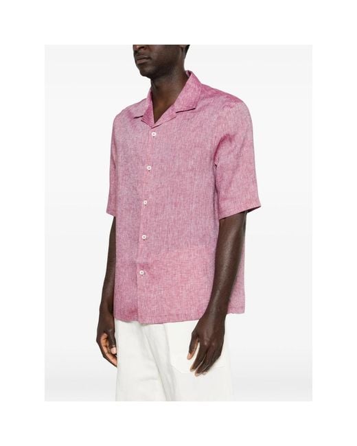 Brunello Cucinelli Pink Shirts for men