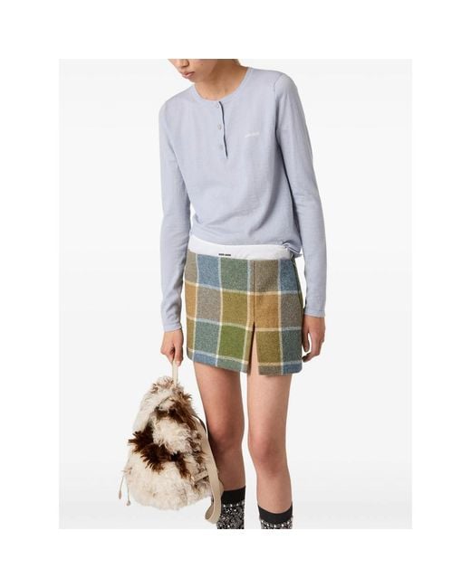 Miu Miu Blue Tops