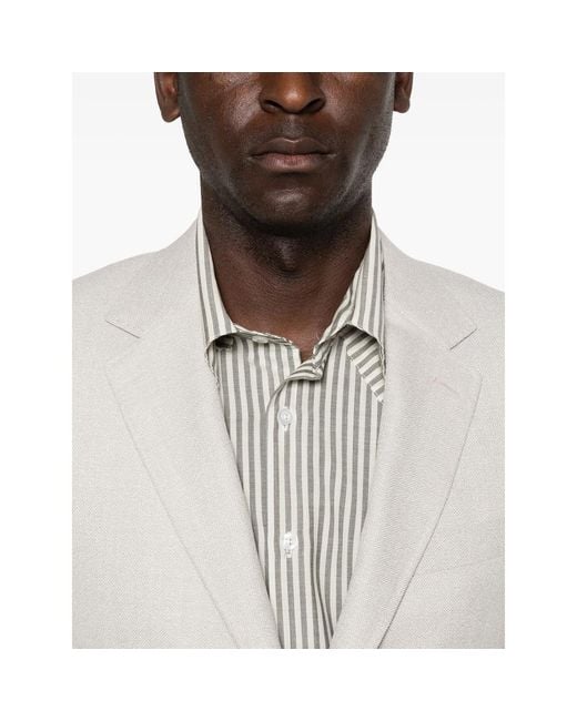 Canali White Jacket Cotton-Wool for men