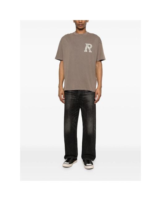 Represent Brown T-Shirt Cotton for men