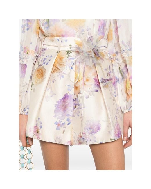 Zimmermann White Neutrals Shorts