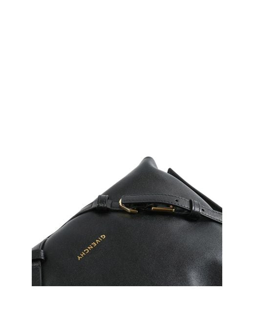 Givenchy Black Small Voyou Leather Bucket Bag