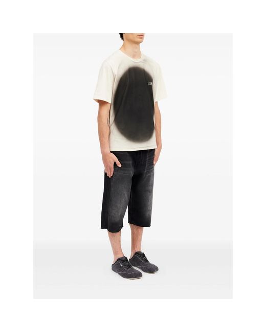 MM6 by Maison Margiela Black Crew-Neck T-Shirt for men