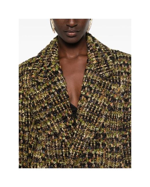Saint Laurent Green Single-Breasted Jacket