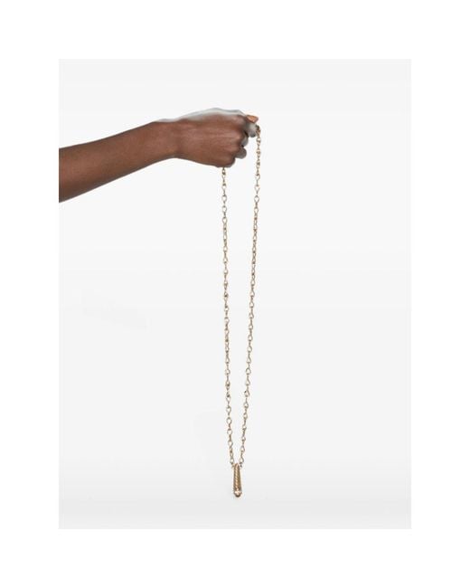 Raquel Diniz Metallic Crystal-Embellished Chain Necklace